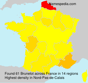 Surname Brunelot in France Surname Brunelot in France