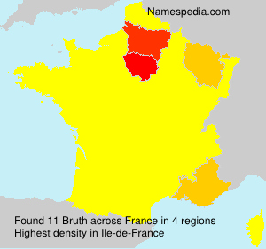 Surname Bruth in France Surname Bruth in France