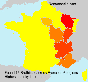 Surname Bruthiaux in France Surname Bruthiaux in France