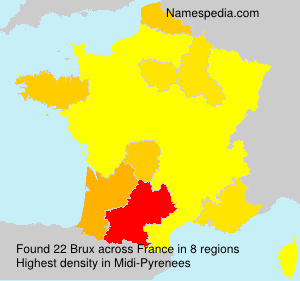 Surname Brux in France Surname Brux in France