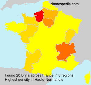 Surname Bryja in France