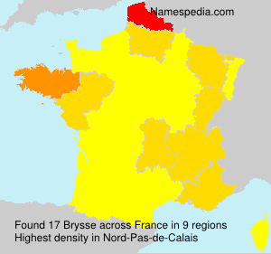 Surname Brysse in France Surname Brysse in France