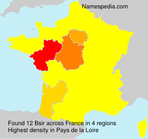 Surname Bsir in France