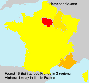 Surname Bsiri in France