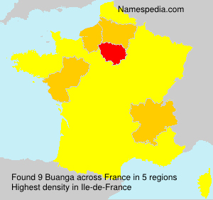 Surname Buanga in France Surname Buanga in France