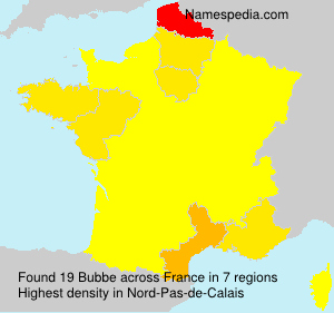 Surname Bubbe in France Surname Bubbe in France