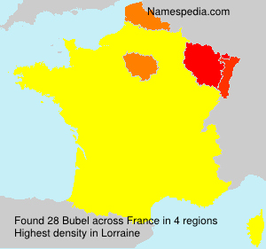 Surname Bubel in France Surname Bubel in France