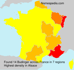 Surname Budinger in France Surname Budinger in France
