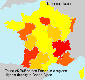 Surname Buff in France Surname Buff in France