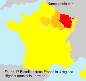 Surname Buffello in France Surname Buffello in France