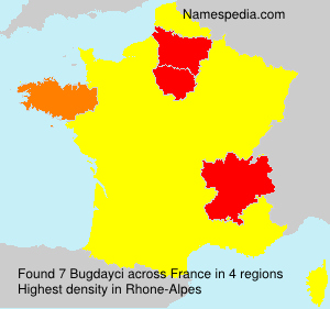 Surname Bugdayci in France Surname Bugdayci in France