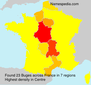 Surname Buges in France Surname Buges in France
