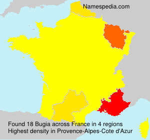 Surname Bugia in France Surname Bugia in France