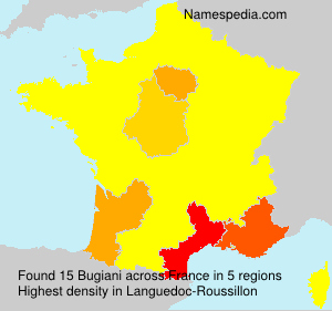 Surname Bugiani in France Surname Bugiani in France