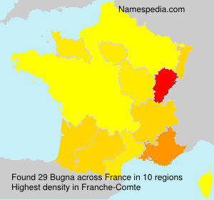 Surname Bugna in France Surname Bugna in France