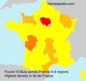 Surname Buia in France Surname Buia in France
