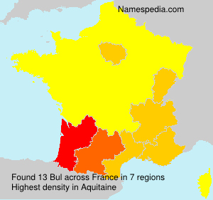 Surname Bul in France Surname Bul in France