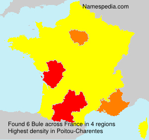 Surname Bule in France Surname Bule in France