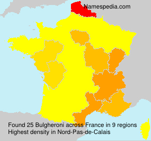 Surname Bulgheroni in France