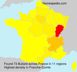 Surname Buliard in France Surname Buliard in France