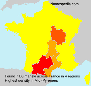 Surname Bulmanski in France Surname Bulmanski in France