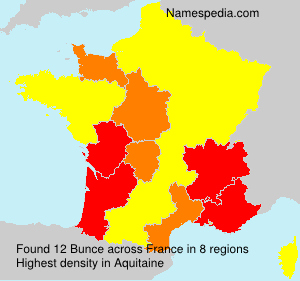 Surname Bunce in France Surname Bunce in France