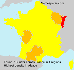Surname Bunder in France Surname Bunder in France