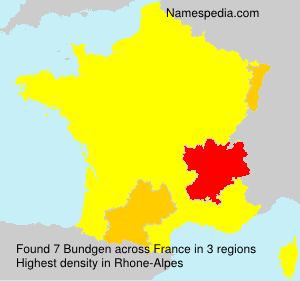 Surname Bundgen in France Surname Bundgen in France