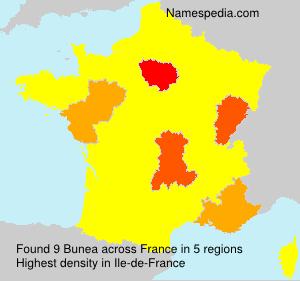 Surname Bunea in France Surname Bunea in France