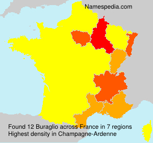 Surname Buraglio in France Surname Buraglio in France