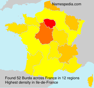 Surname Burda in France Surname Burda in France