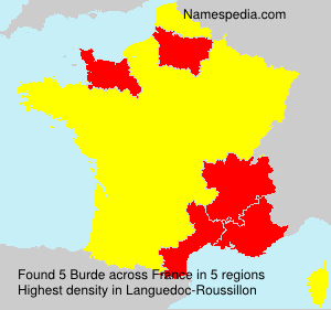 Surname Burde in France Surname Burde in France