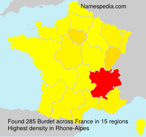 Surname Burdet in France Surname Burdet in France