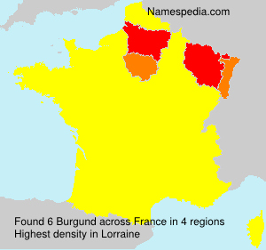 Surname Burgund in France Surname Burgund in France
