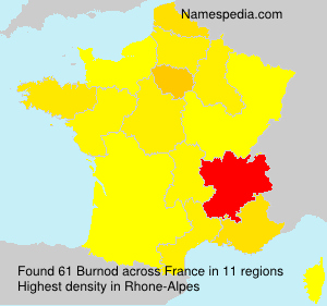 Surname Burnod in France Surname Burnod in France