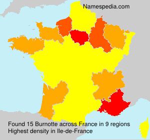 Surname Burnotte in France Surname Burnotte in France