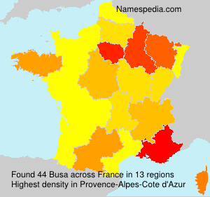 Surname Busa in France Surname Busa in France