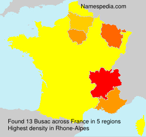 Surname Busac in France Surname Busac in France