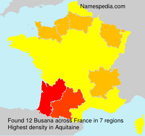 Surname Busana in France Surname Busana in France