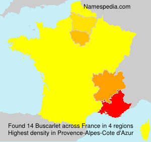 Surname Buscarlet in France Surname Buscarlet in France