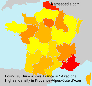Surname Buse in France Surname Buse in France