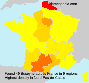 Surname Buseyne in France Surname Buseyne in France