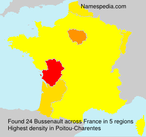 Surname Bussenault in France Surname Bussenault in France