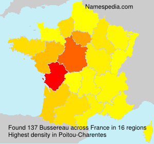 Surname Bussereau in France Surname Bussereau in France
