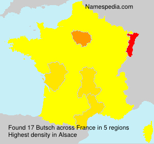 Surname Butsch in France Surname Butsch in France