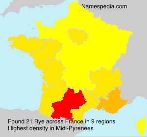 Surname Bye in France