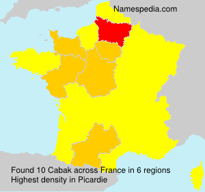 Surname Cabak in France Surname Cabak in France