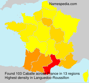 Surname Caballe in France Surname Caballe in France