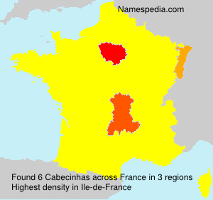Surname Cabecinhas in France Surname Cabecinhas in France