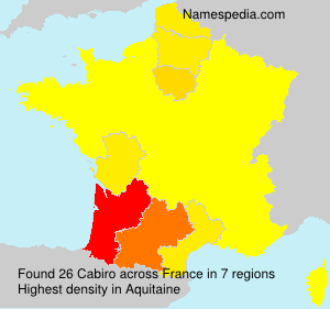 Surname Cabiro in France Surname Cabiro in France